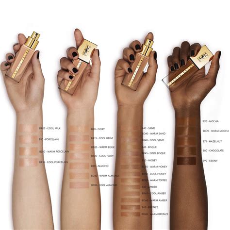 teint touche eclat ysl|ysl touche eclat shade chart.